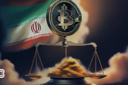 تصویر ارز دیجیتال بیت کوین و پرچم ایران، آیا خرید و فروش بیت کوین در ایران قانونی است