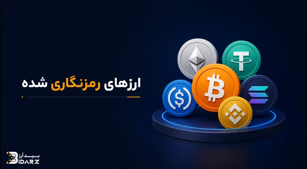 ارزهای رمزنگاری شده نمونه از انواع ارزهای دیجیتال