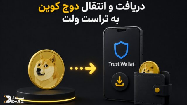دریافت و انتقال دوج کوین به تراست ولت